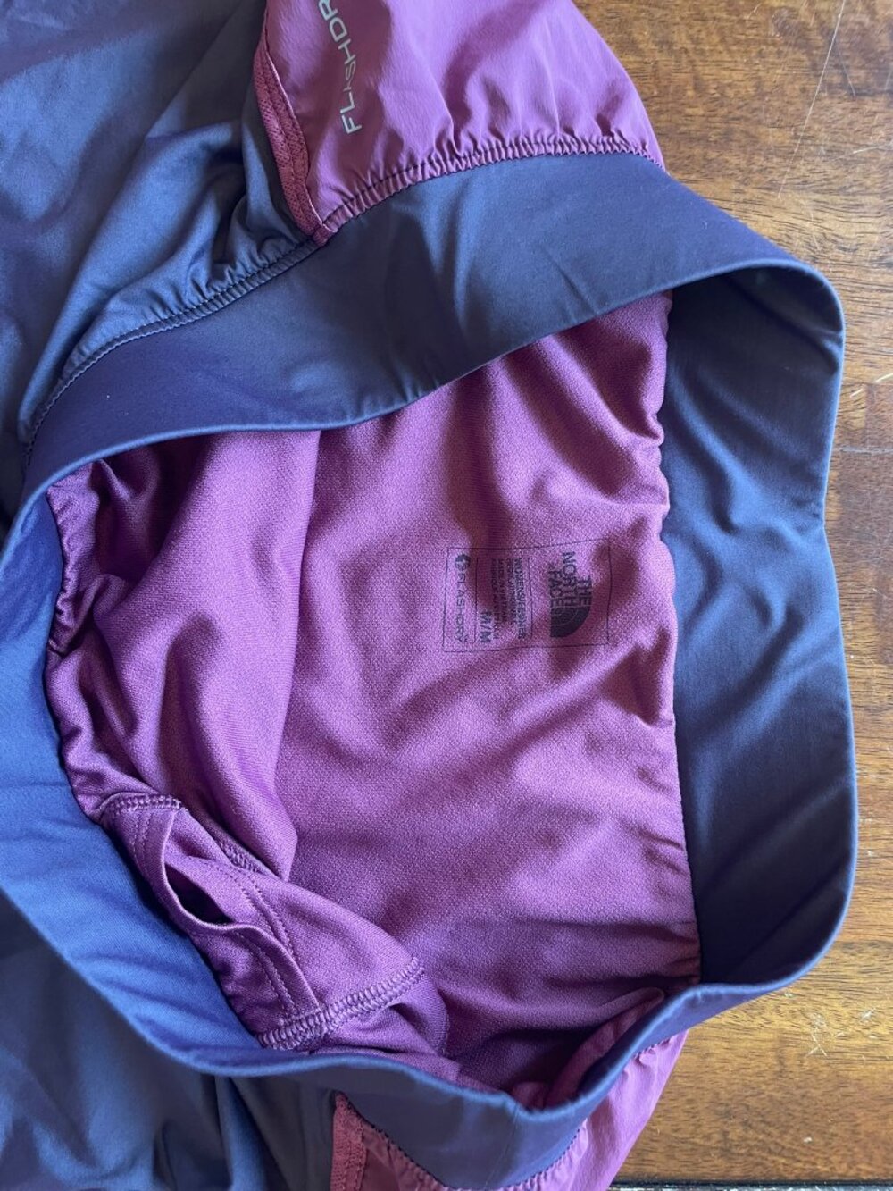The North Face FlashDry Lined Running Shorts Purple Plum Womens M - Picture 3 of 8